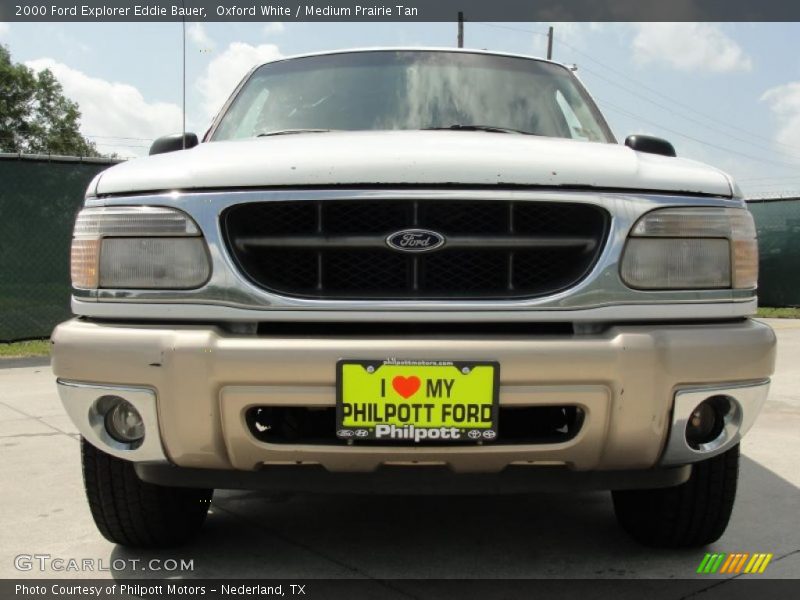 Oxford White / Medium Prairie Tan 2000 Ford Explorer Eddie Bauer