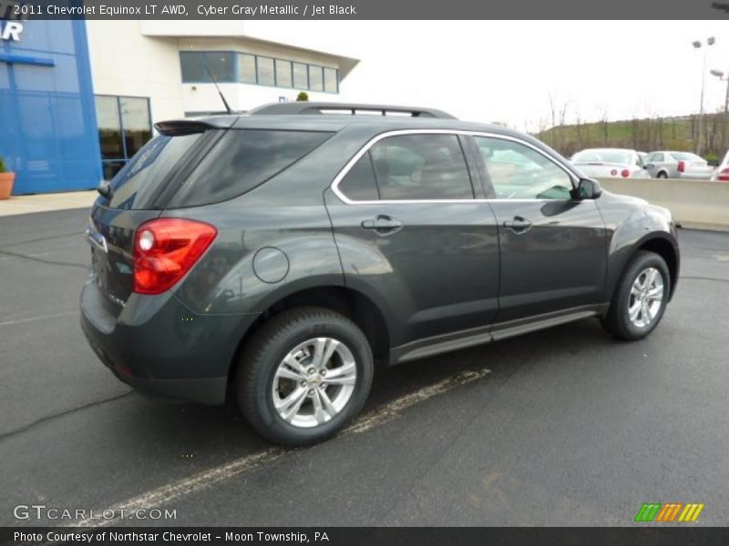 Cyber Gray Metallic / Jet Black 2011 Chevrolet Equinox LT AWD