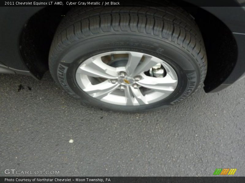 Cyber Gray Metallic / Jet Black 2011 Chevrolet Equinox LT AWD