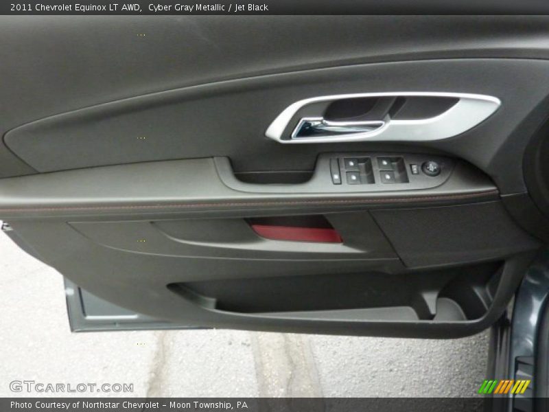 Cyber Gray Metallic / Jet Black 2011 Chevrolet Equinox LT AWD