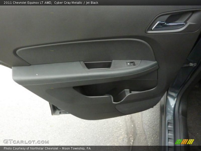 Cyber Gray Metallic / Jet Black 2011 Chevrolet Equinox LT AWD