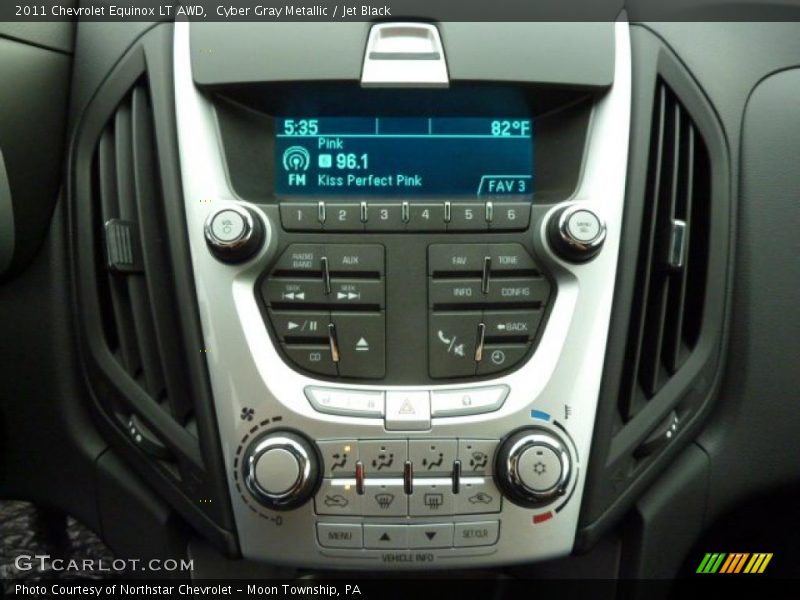Cyber Gray Metallic / Jet Black 2011 Chevrolet Equinox LT AWD