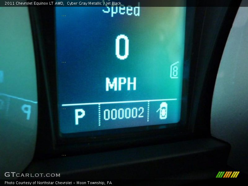 Cyber Gray Metallic / Jet Black 2011 Chevrolet Equinox LT AWD