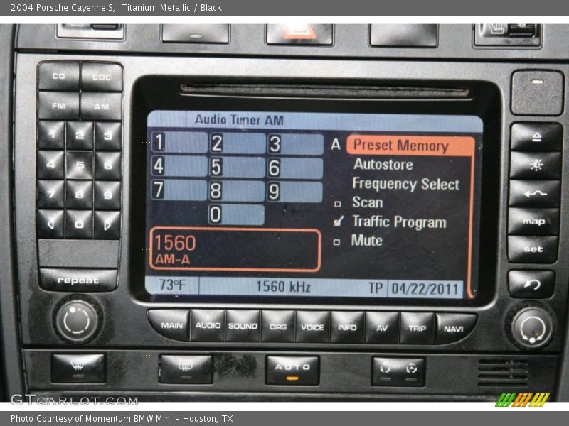 Controls of 2004 Cayenne S