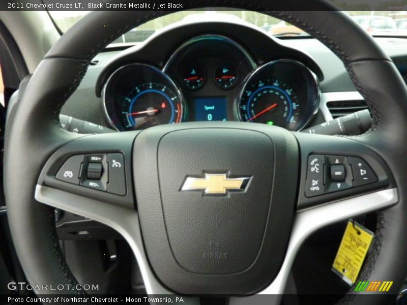 Black Granite Metallic / Jet Black 2011 Chevrolet Cruze LT