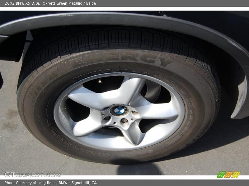 Oxford Green Metallic / Beige 2003 BMW X5 3.0i