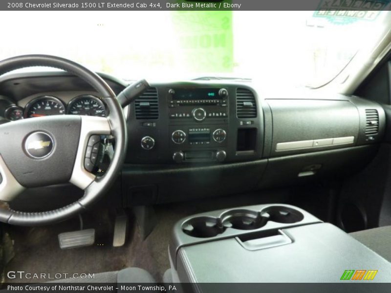 Dark Blue Metallic / Ebony 2008 Chevrolet Silverado 1500 LT Extended Cab 4x4