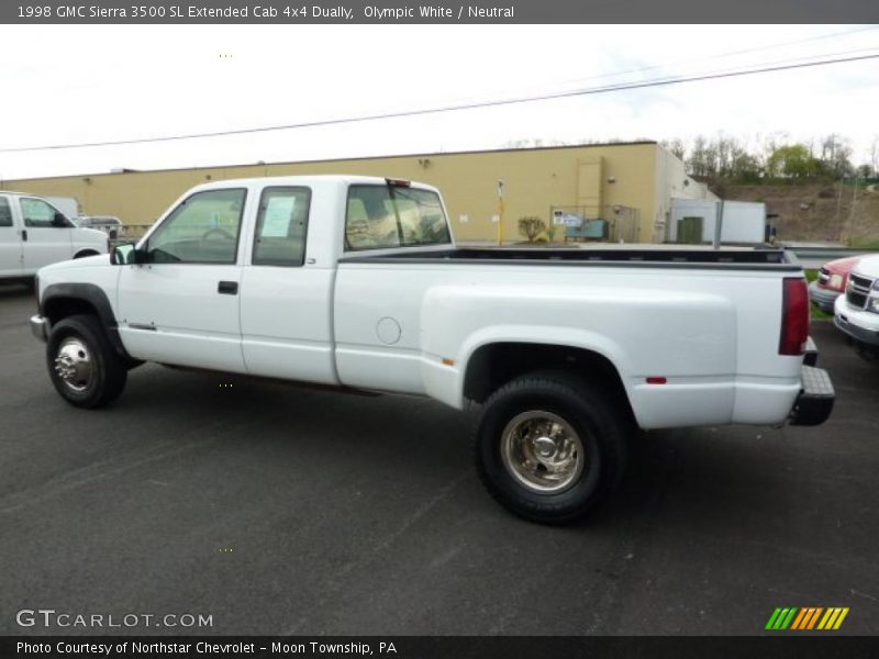  1998 Sierra 3500 SL Extended Cab 4x4 Dually Olympic White