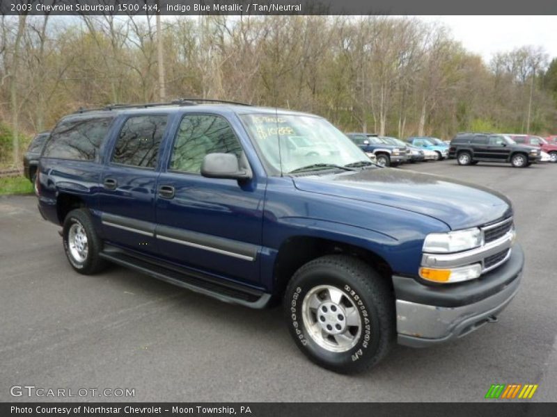 Indigo Blue Metallic / Tan/Neutral 2003 Chevrolet Suburban 1500 4x4