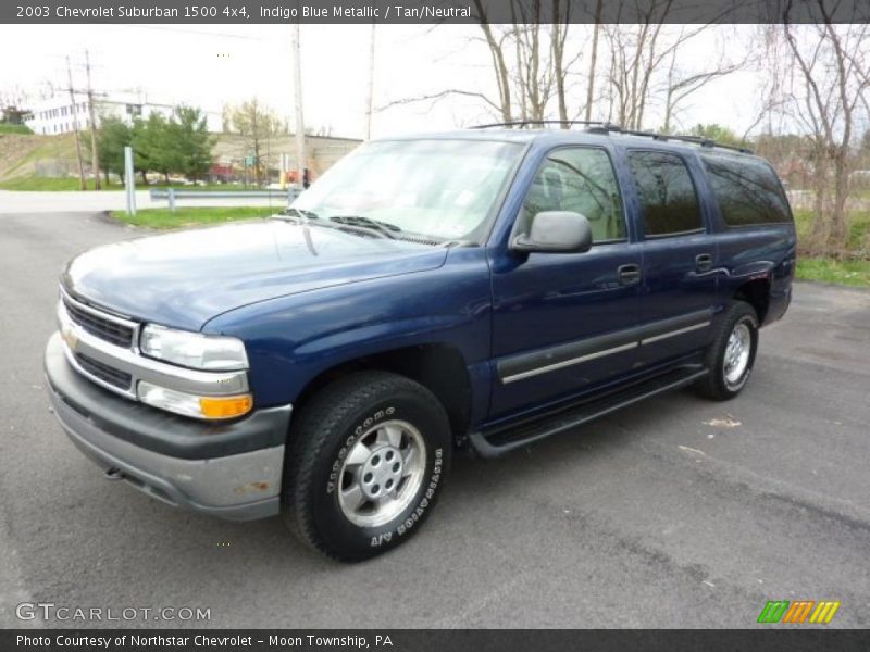 Indigo Blue Metallic / Tan/Neutral 2003 Chevrolet Suburban 1500 4x4