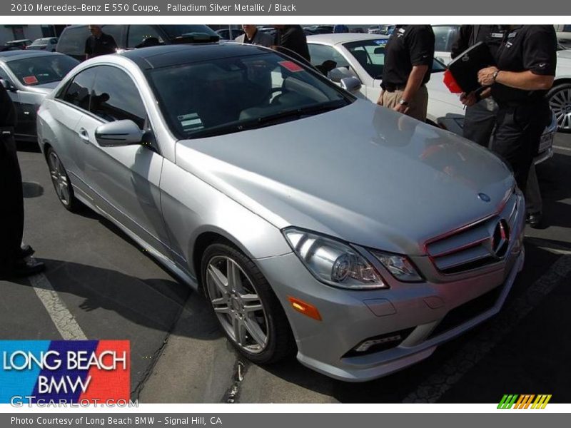 Palladium Silver Metallic / Black 2010 Mercedes-Benz E 550 Coupe