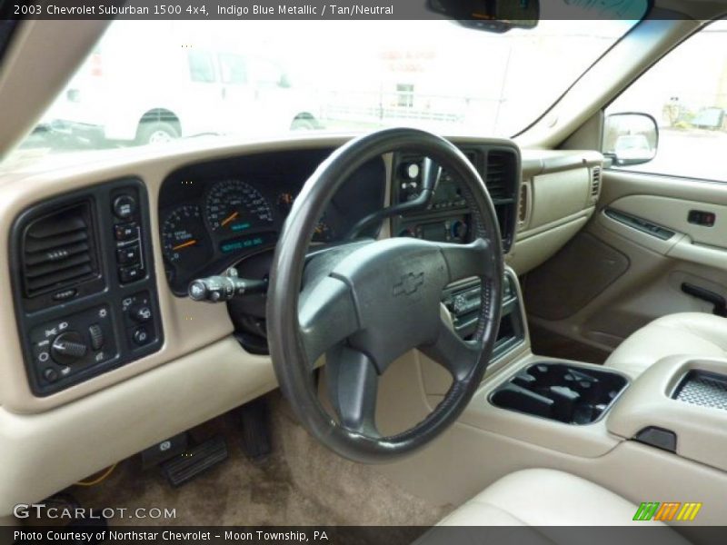 Indigo Blue Metallic / Tan/Neutral 2003 Chevrolet Suburban 1500 4x4