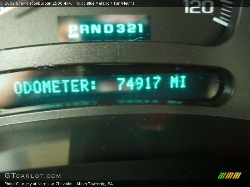 Indigo Blue Metallic / Tan/Neutral 2003 Chevrolet Suburban 1500 4x4