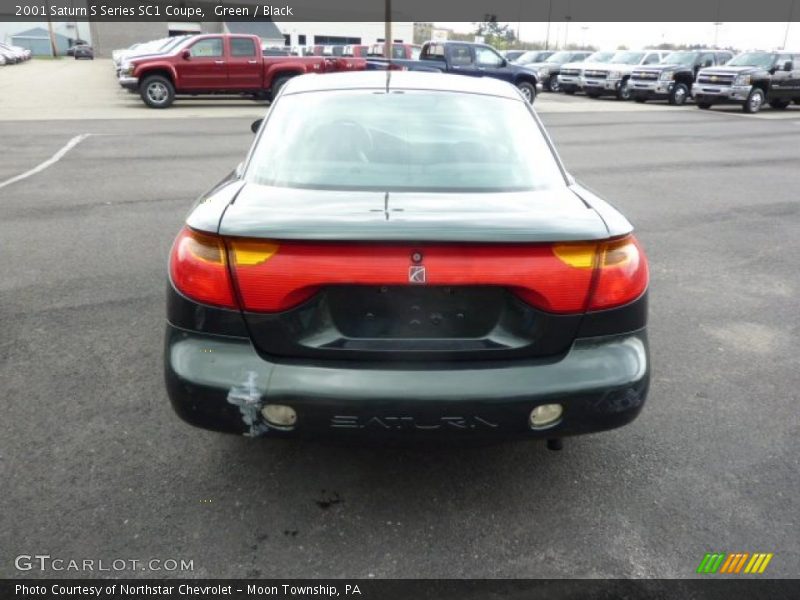 Green / Black 2001 Saturn S Series SC1 Coupe