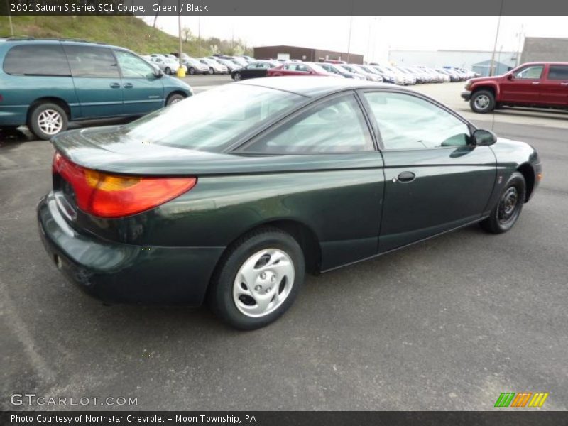 Green / Black 2001 Saturn S Series SC1 Coupe