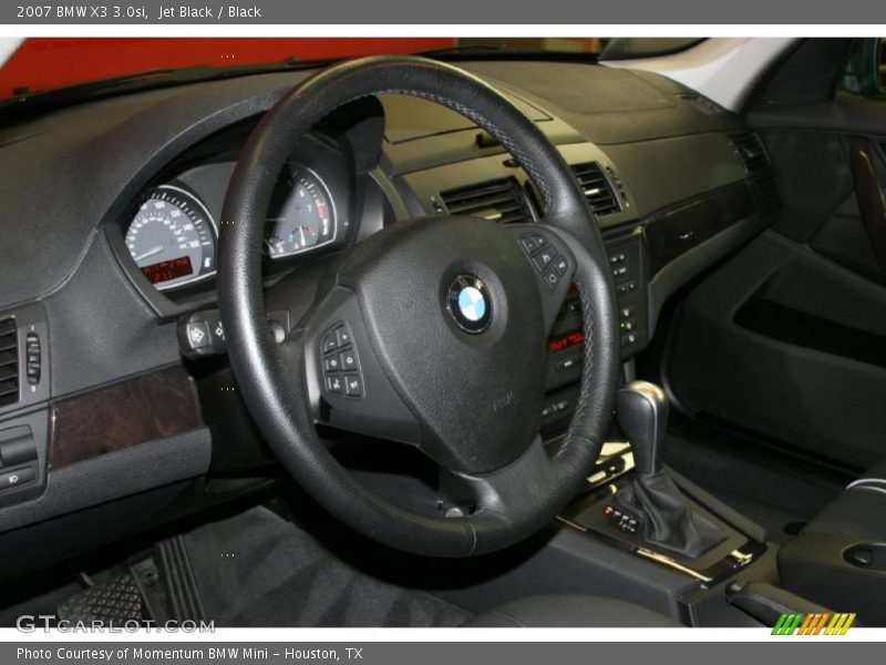 Jet Black / Black 2007 BMW X3 3.0si