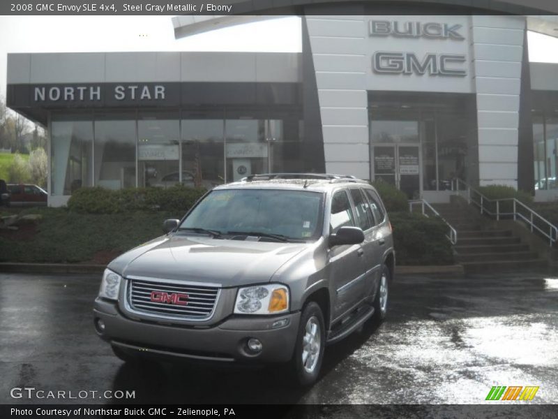 Steel Gray Metallic / Ebony 2008 GMC Envoy SLE 4x4