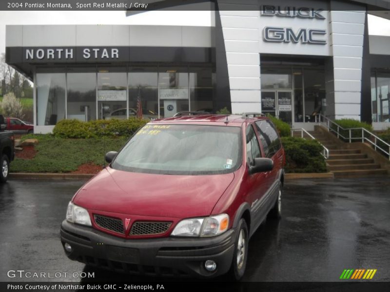 Sport Red Metallic / Gray 2004 Pontiac Montana