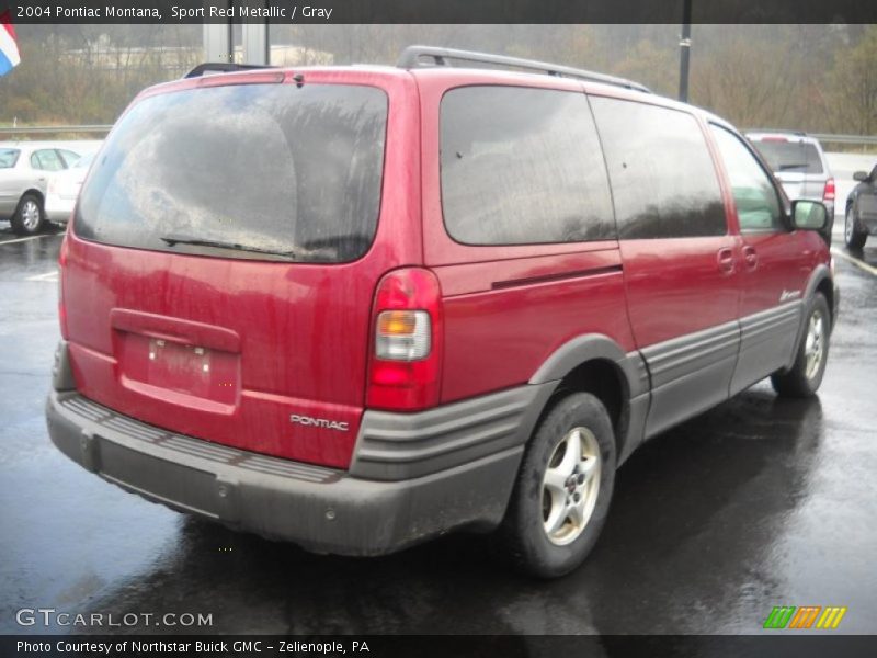 Sport Red Metallic / Gray 2004 Pontiac Montana