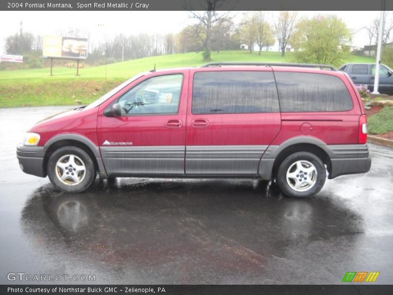 Sport Red Metallic / Gray 2004 Pontiac Montana