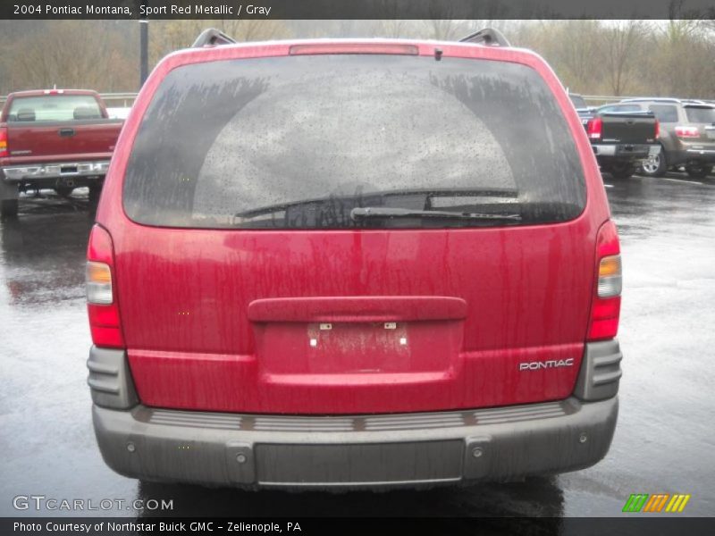 Sport Red Metallic / Gray 2004 Pontiac Montana