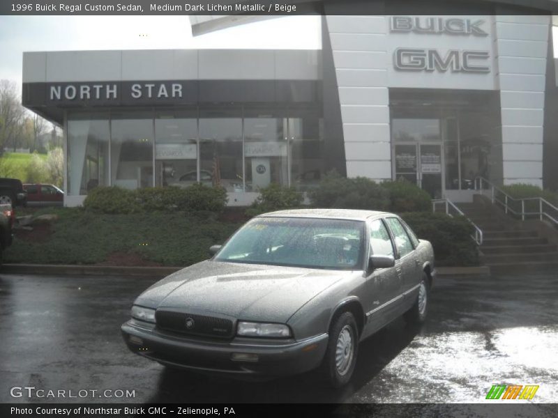 Medium Dark Lichen Metallic / Beige 1996 Buick Regal Custom Sedan
