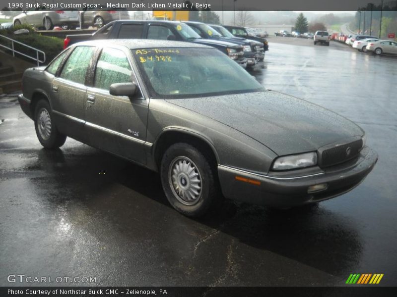 Medium Dark Lichen Metallic / Beige 1996 Buick Regal Custom Sedan