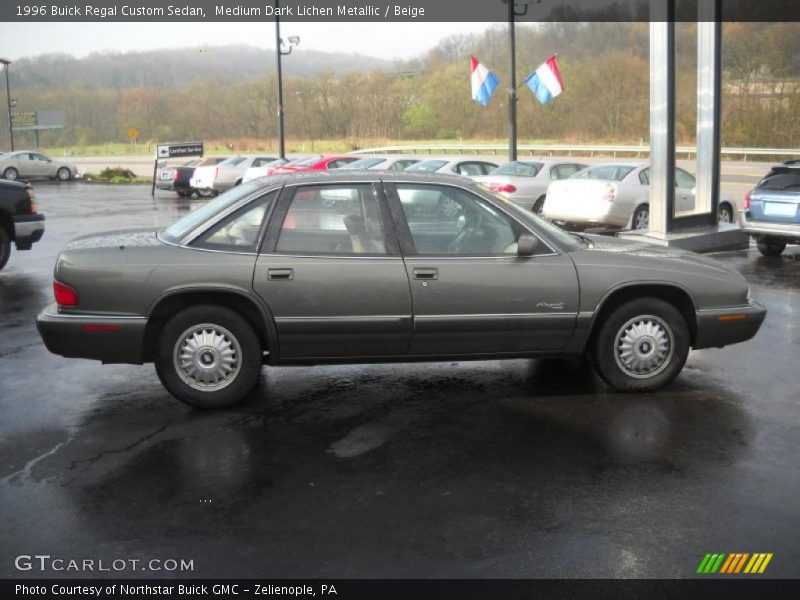 Medium Dark Lichen Metallic / Beige 1996 Buick Regal Custom Sedan