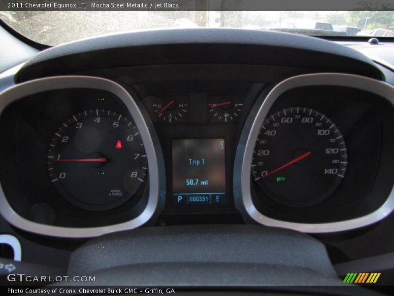 Mocha Steel Metallic / Jet Black 2011 Chevrolet Equinox LT