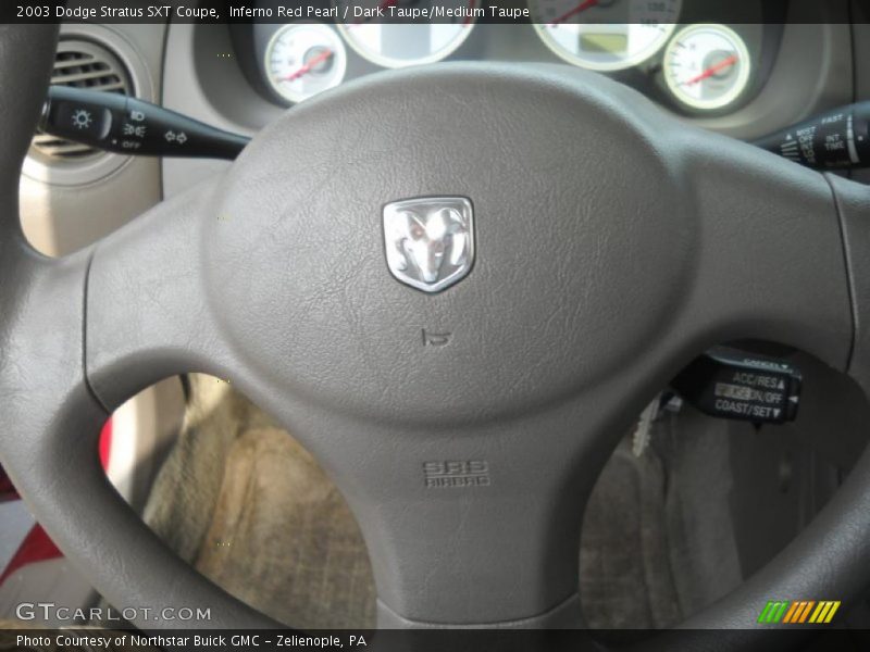 Inferno Red Pearl / Dark Taupe/Medium Taupe 2003 Dodge Stratus SXT Coupe