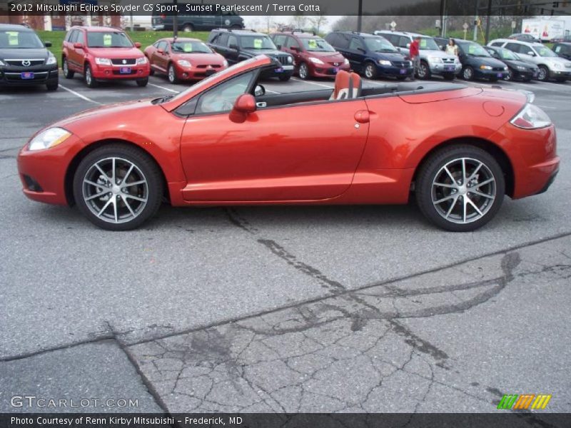 Sunset Pearlescent / Terra Cotta 2012 Mitsubishi Eclipse Spyder GS Sport