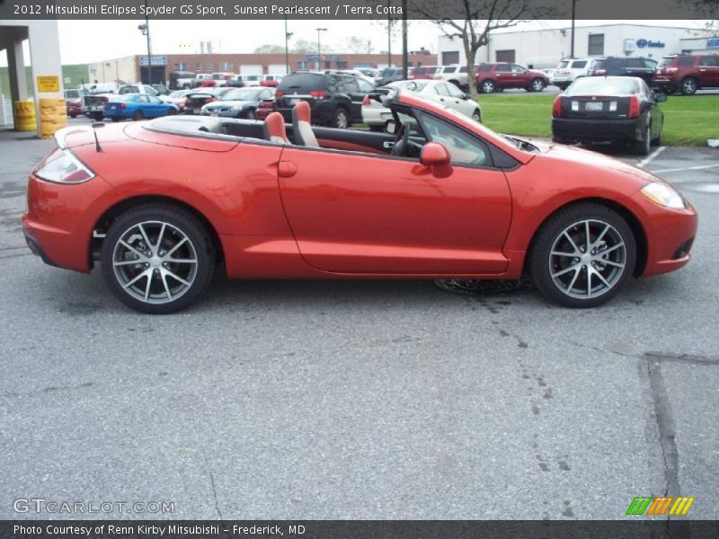 Sunset Pearlescent / Terra Cotta 2012 Mitsubishi Eclipse Spyder GS Sport