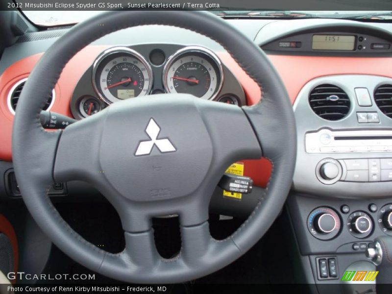 Sunset Pearlescent / Terra Cotta 2012 Mitsubishi Eclipse Spyder GS Sport