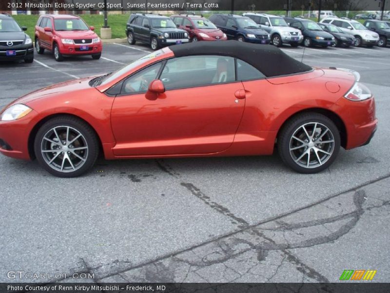 Sunset Pearlescent / Terra Cotta 2012 Mitsubishi Eclipse Spyder GS Sport