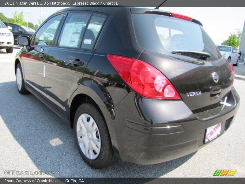 Espresso Black / Charcoal 2011 Nissan Versa 1.8 S Hatchback