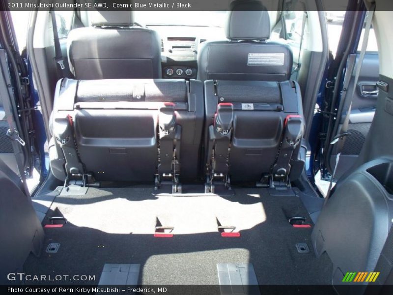 Cosmic Blue Metallic / Black 2011 Mitsubishi Outlander SE AWD