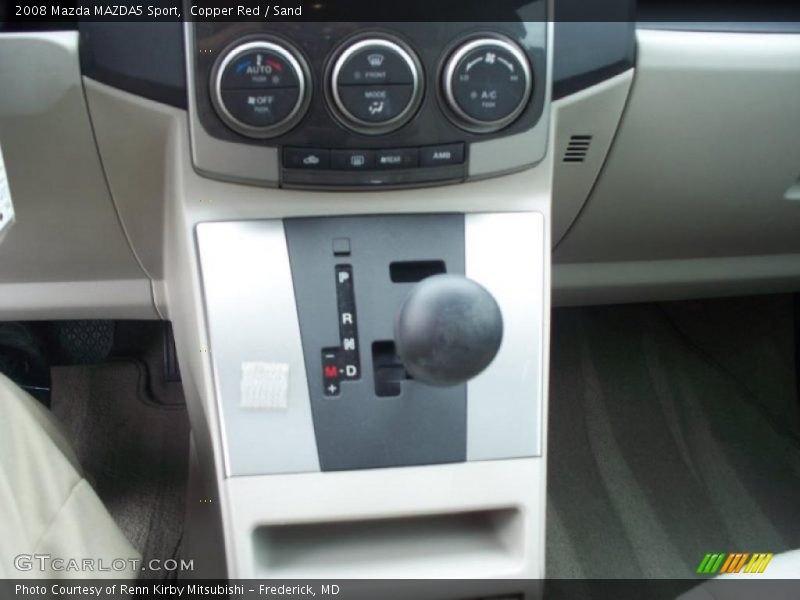  2008 MAZDA5 Sport 5 Speed Sport Automatic Shifter