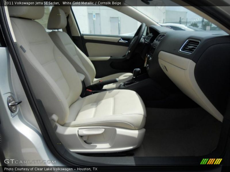 White Gold Metallic / Cornsilk Beige 2011 Volkswagen Jetta SE Sedan