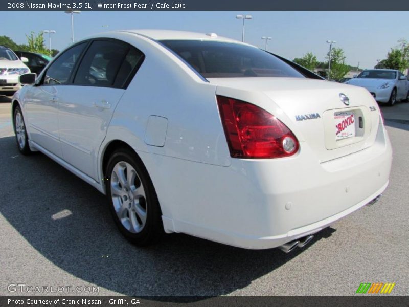 Winter Frost Pearl / Cafe Latte 2008 Nissan Maxima 3.5 SL