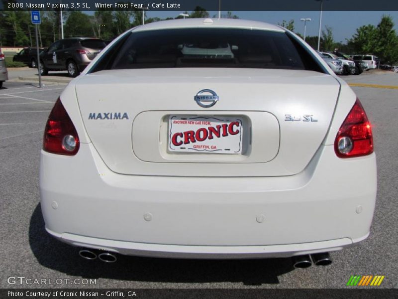 Winter Frost Pearl / Cafe Latte 2008 Nissan Maxima 3.5 SL