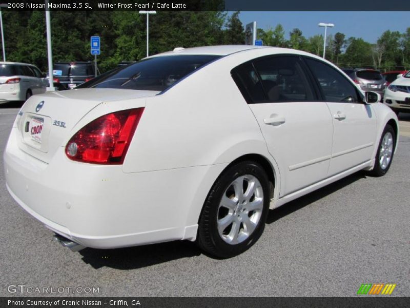 Winter Frost Pearl / Cafe Latte 2008 Nissan Maxima 3.5 SL