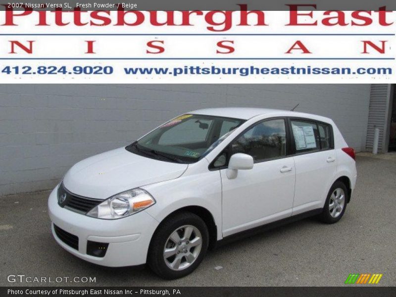 Fresh Powder / Beige 2007 Nissan Versa SL