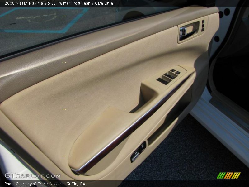 Winter Frost Pearl / Cafe Latte 2008 Nissan Maxima 3.5 SL