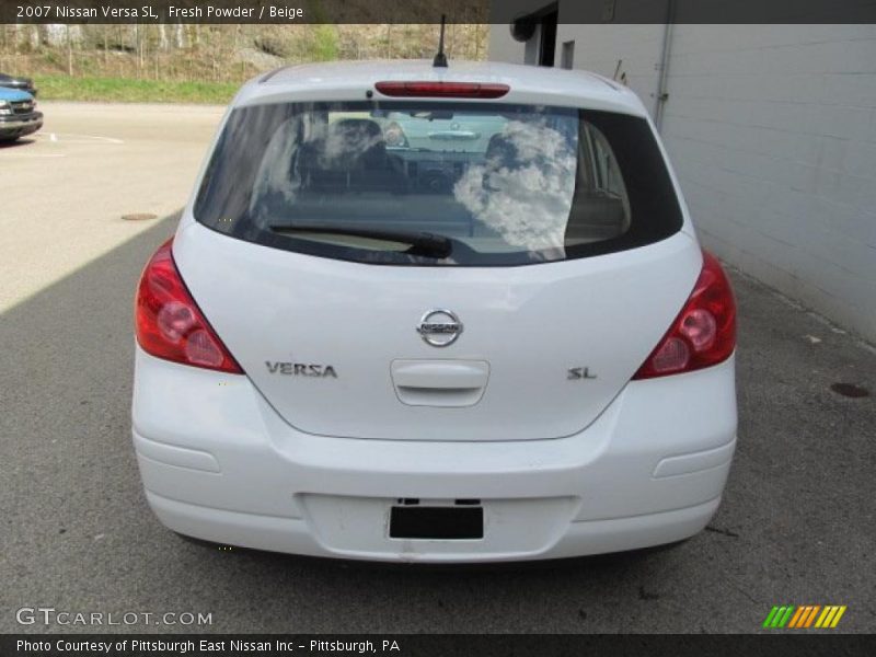 Fresh Powder / Beige 2007 Nissan Versa SL