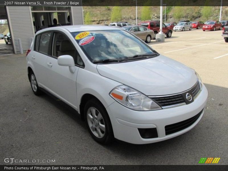 Fresh Powder / Beige 2007 Nissan Versa SL