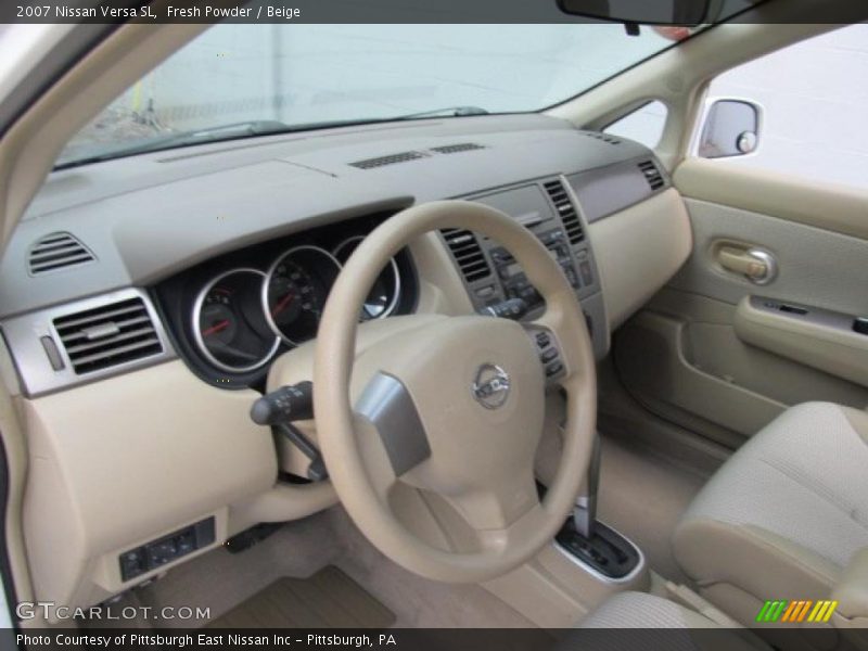Fresh Powder / Beige 2007 Nissan Versa SL