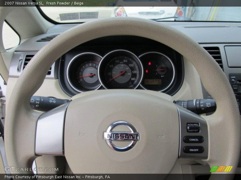 Fresh Powder / Beige 2007 Nissan Versa SL