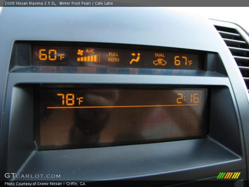 Winter Frost Pearl / Cafe Latte 2008 Nissan Maxima 3.5 SL