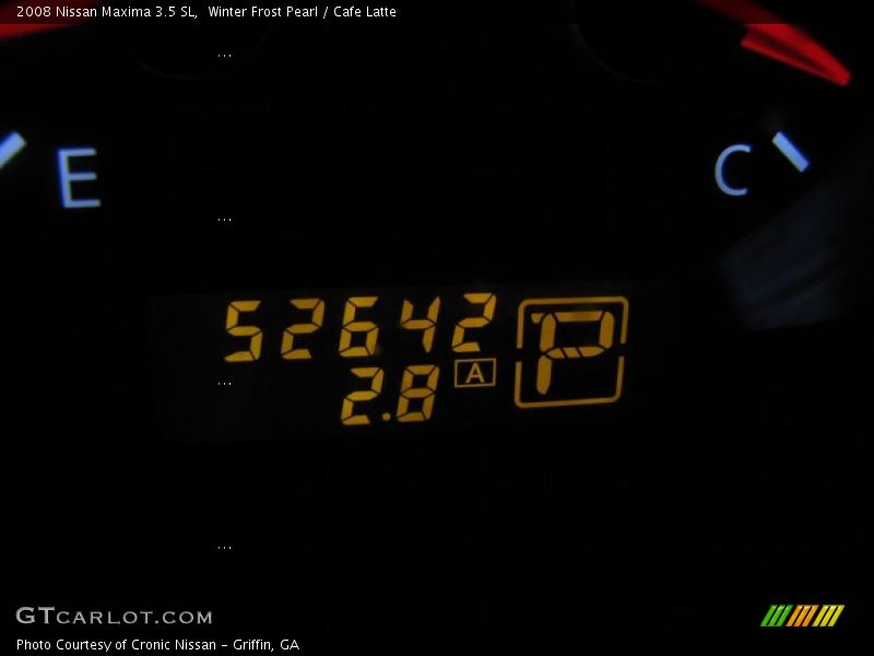 Winter Frost Pearl / Cafe Latte 2008 Nissan Maxima 3.5 SL