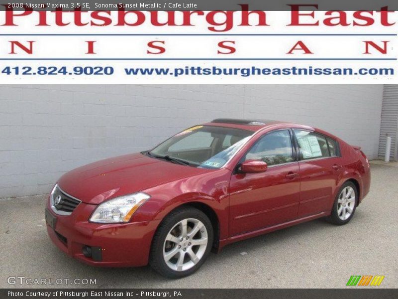 Sonoma Sunset Metallic / Cafe Latte 2008 Nissan Maxima 3.5 SE